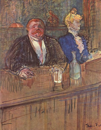 Die Bar av Henri de Toulouse Lautrec